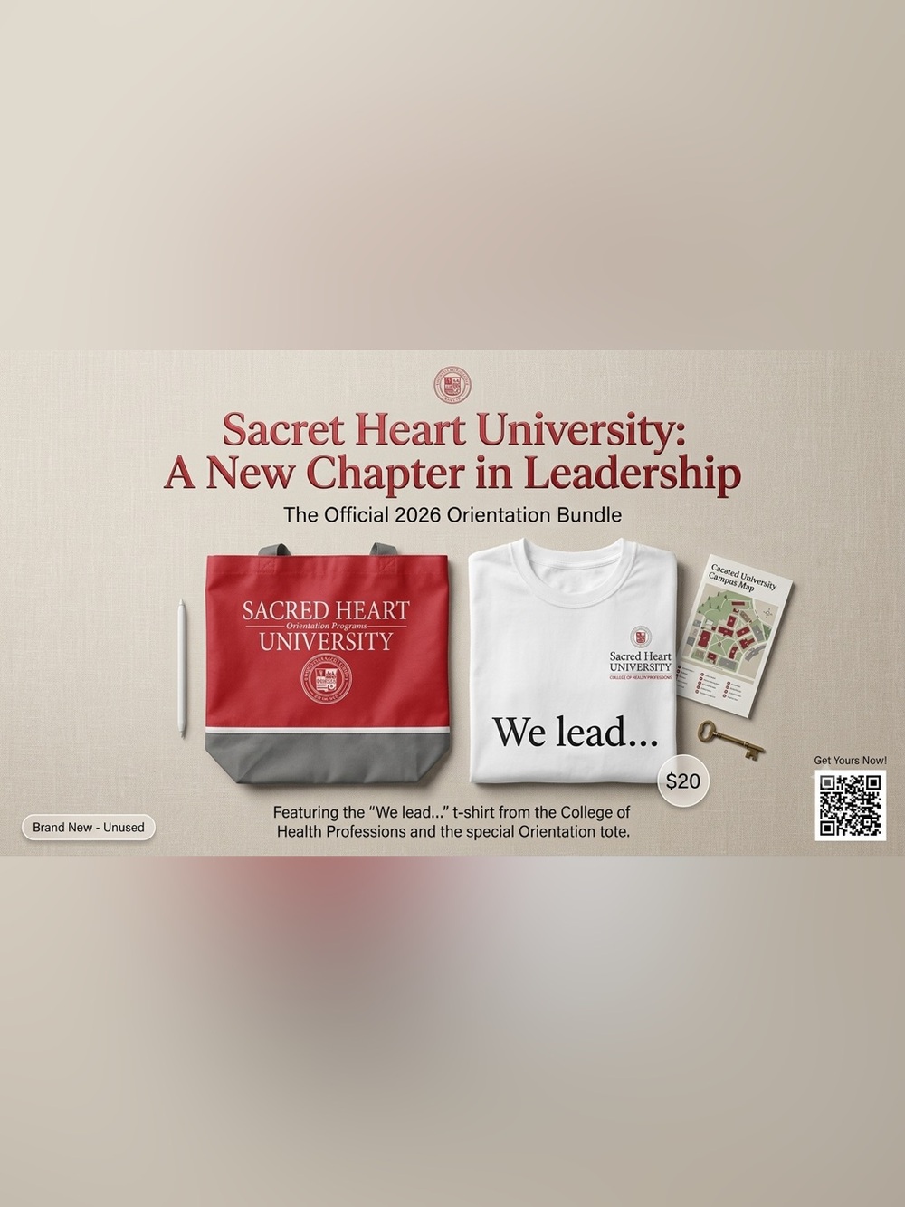 Sacred Heart University Tote Bag & College of Health Professions TShirt Bundle